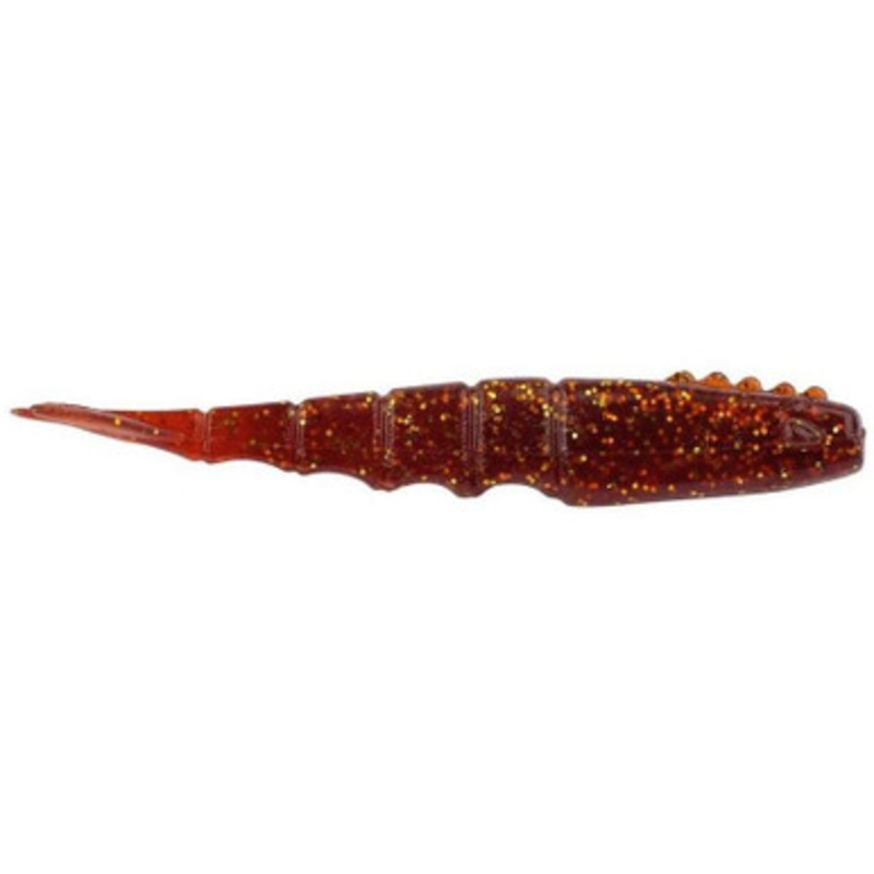 Berkley Powerbait Saltwater Bonga Shrimp - 4in - Root Beer Gold
