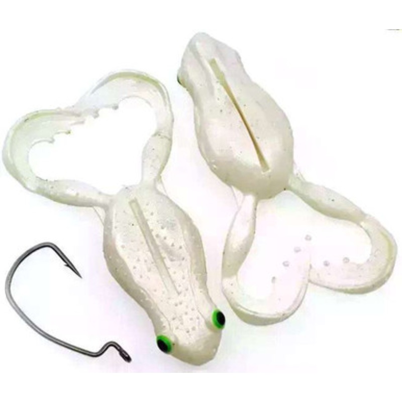 Chasebaits Flexi Frog - 1.5in - Pearl White