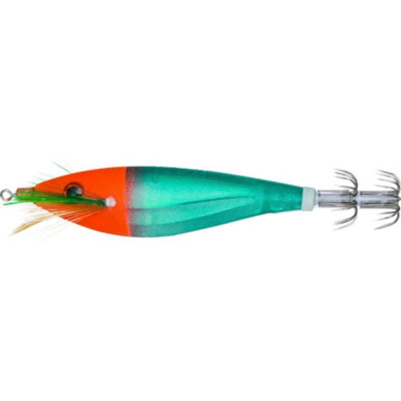 Yo-Zuri Ultra 3D Cloth M2 #SS Squid Jig - 3 3/8in - Clear Luminous Red Green