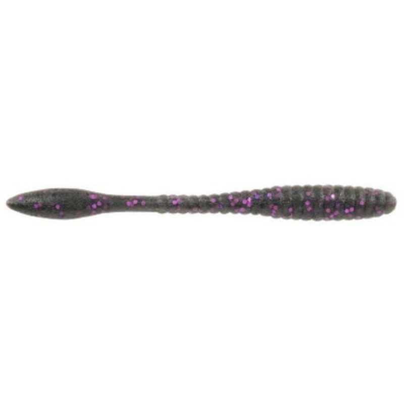 Berkley Maxscent Flat Worm - 4.25in - Smoke Black Purple