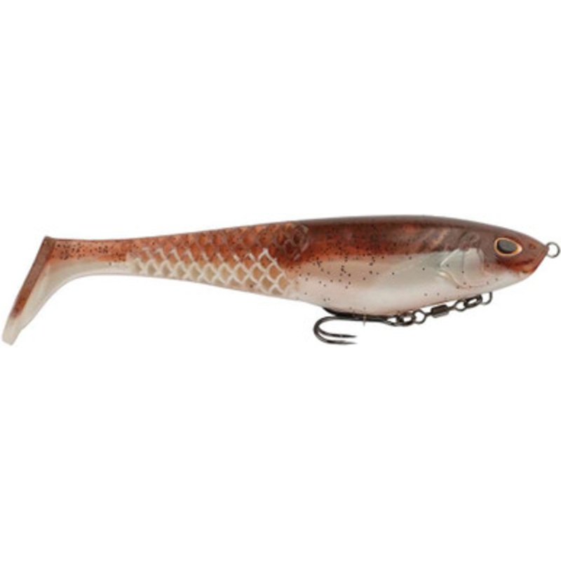 Berkley PowerBait CullShad Swimbait - 6in - Green Pumpkin Pearl White