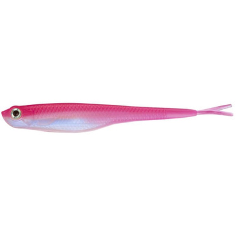 Fat Cow Fishing Fat Shad Finesse Baits - 5in - Pink/Pearl