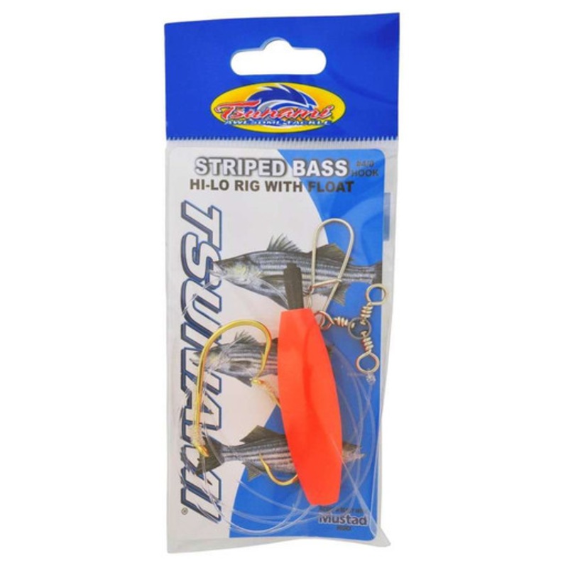 Tsunami Striped Bass Hi Lo Rig w/ Floats & Circle Hook