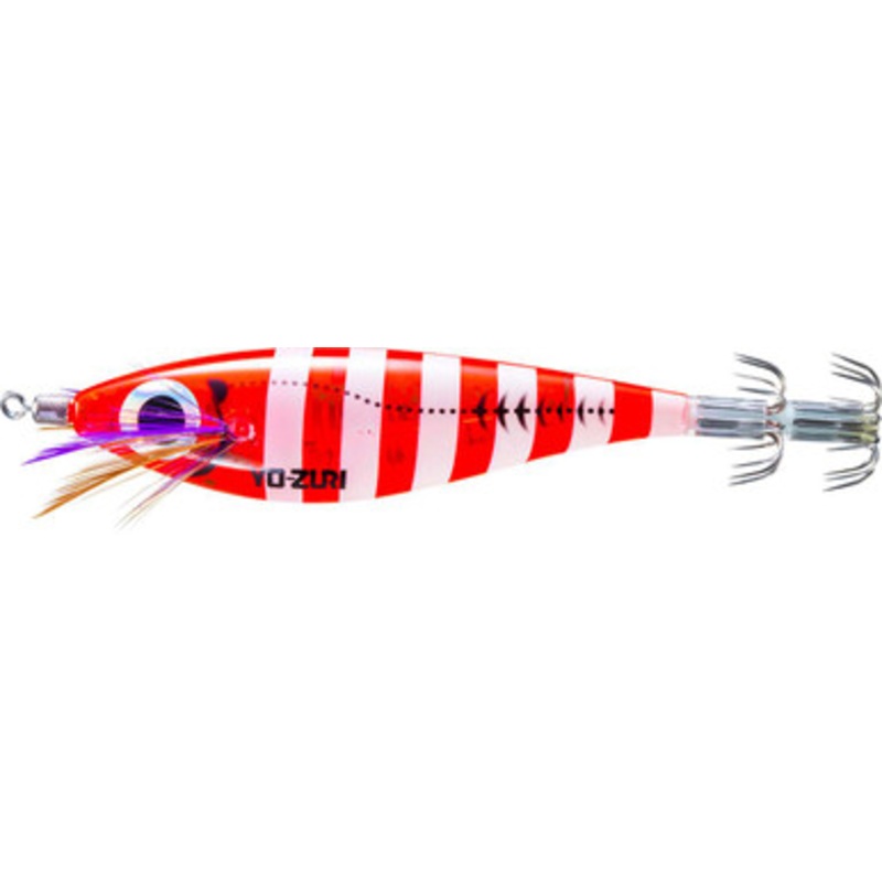 Yo-Zuri Ultra 3D Laser DX M2 #S Squid Jig - 3 3/4in - Zebra Luminous Red