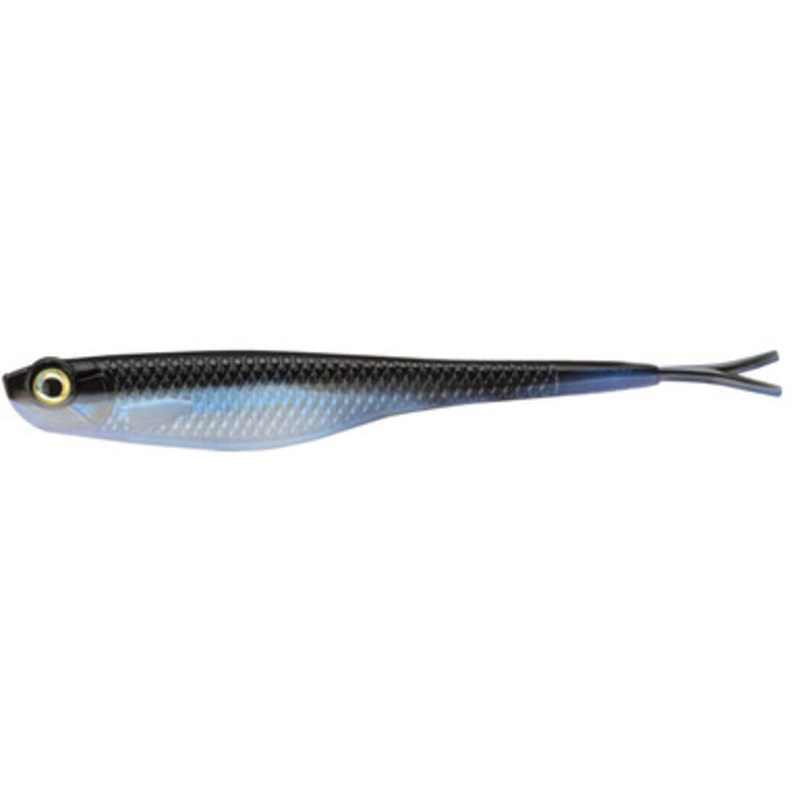 Fat Cow Fishing Fat Shad Finesse Baits - 5in - Black/Pearl