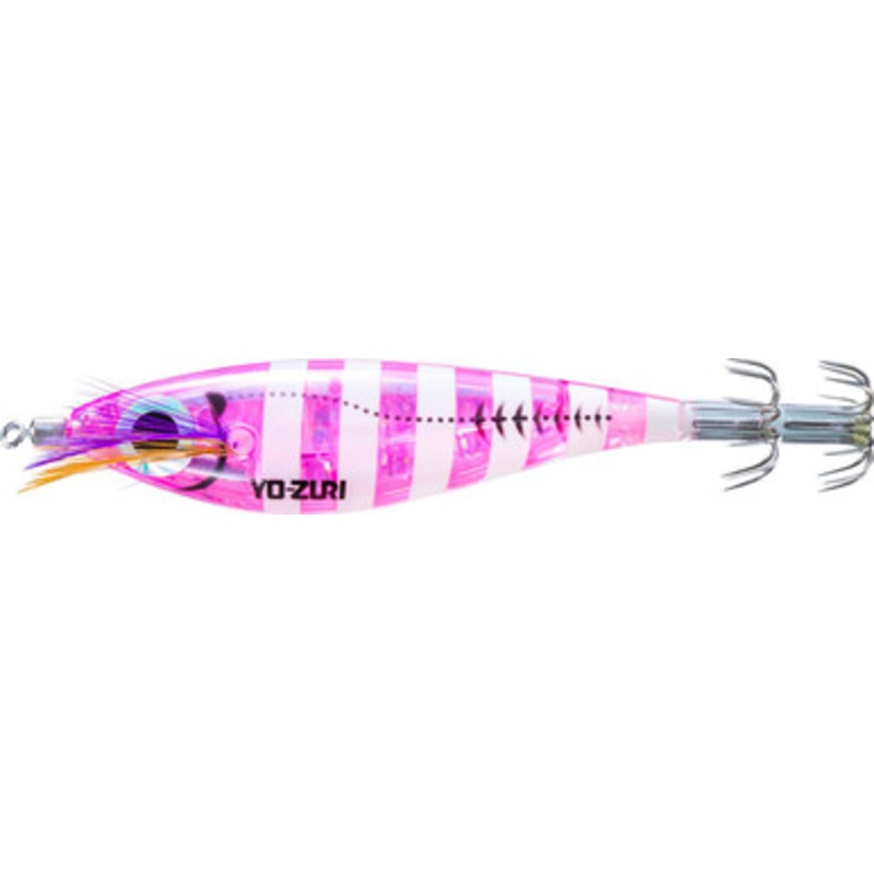 Yo-Zuri Ultra 3D Laser DX M2 #S Squid Jig - 3 3/4in - Zebra Luminous Pink