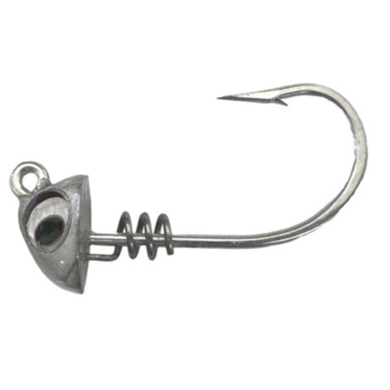 No Live Bait Needed (NLBN) Screwlock Jighead - 5'' Bait - 1/2oz Tin - Raw