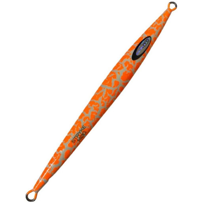 JYG PRO Fishing Stryke Slow Pitch Jig - 140g - Orange Crackle