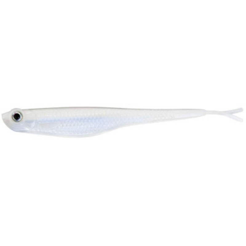 Fat Cow Fishing Fat Shad Finesse Baits - 5in - Bone/Pearl