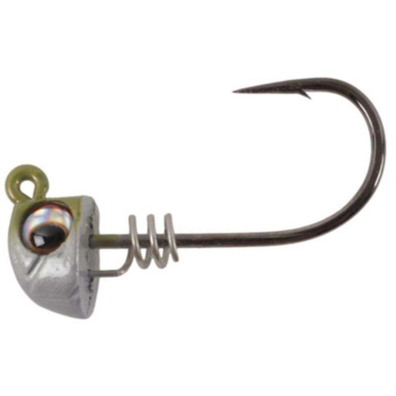 No Live Bait Needed (NLBN) Screwlock Jighead - 3'' Bait - 1/8oz GB