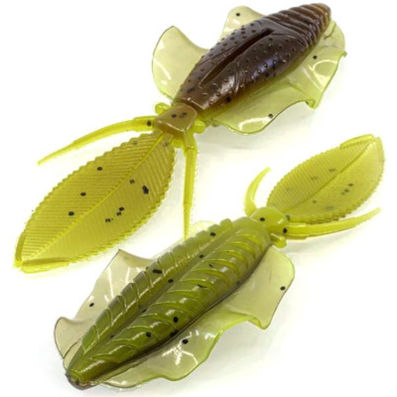 Chasebaits Flip Flop - 4.25in - Green Pumpkin Chartreuse
