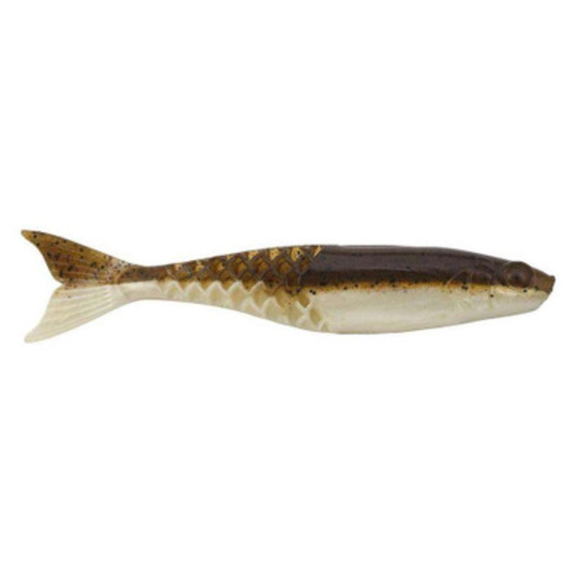 Berkley PowerBait PowerStinger - 3.5in - Green Pumpkin Pearl White