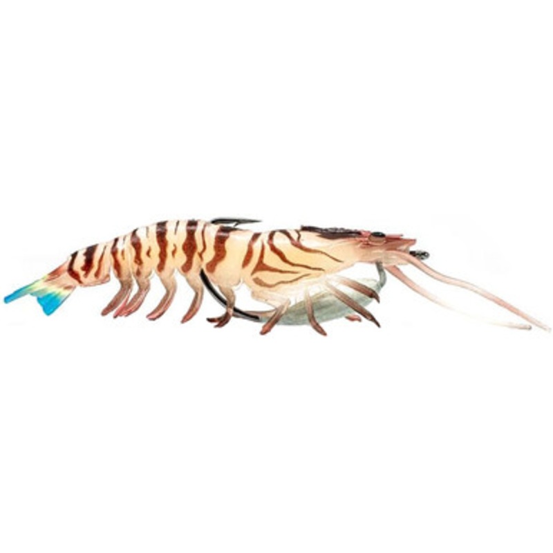 Chasebaits Flick Prawn Heavy - 3.7in - Tiger Prawn