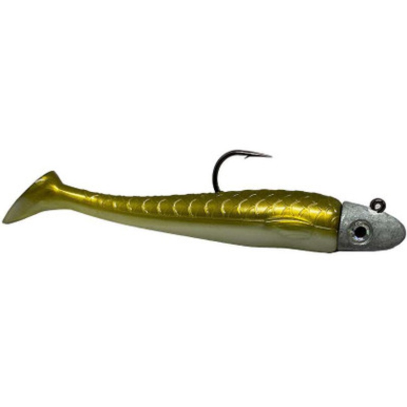 RonZ Z-Fin Original Series Rigged Paddletail - 6in - 3.5oz - Sand Eel