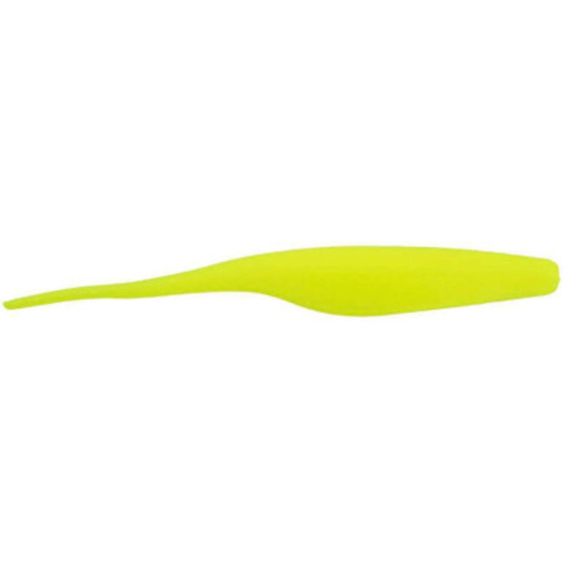 Bass Assassin Straight Tail Shad - 5in - Limetreuse