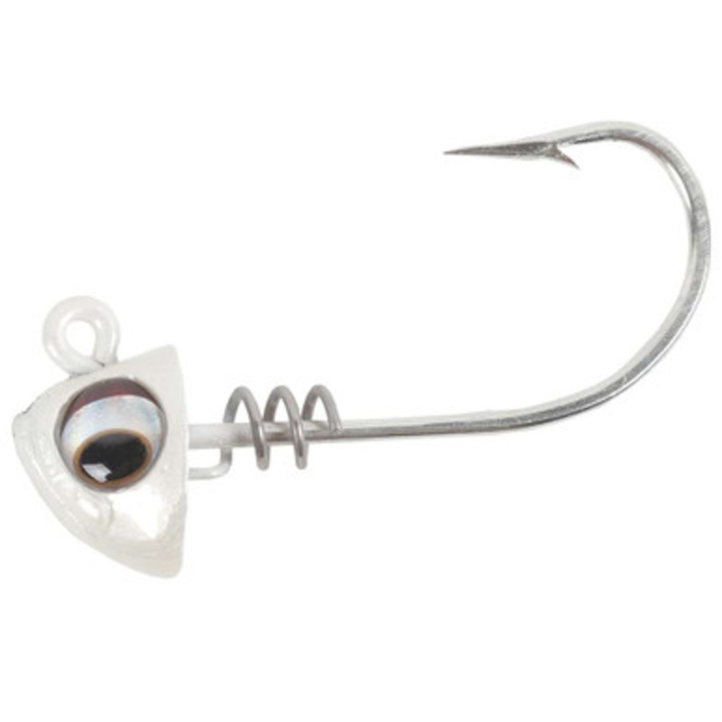 No Live Bait Needed Screwlock Jigheads - 5'' Bait - 2oz - HYB