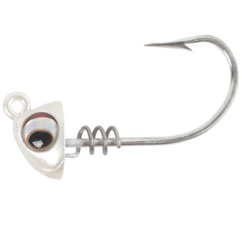 No Live Bait Needed Screwlock Jigheads - 5'' Bait - 3/4oz - HYB