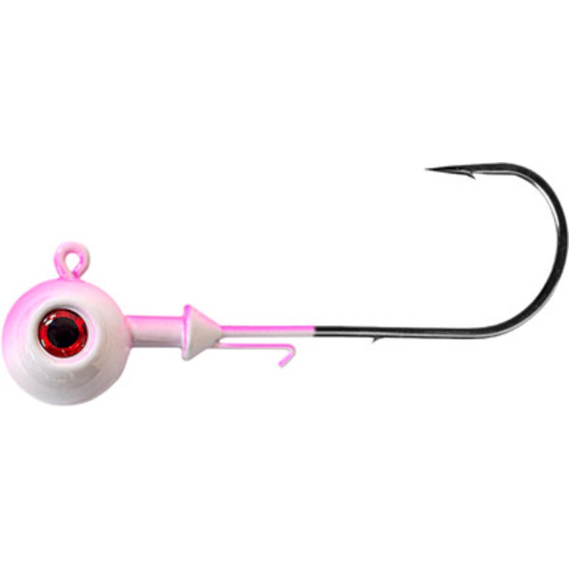 Tsunami Ball Head Jig - 1 1/2oz - Pink/White