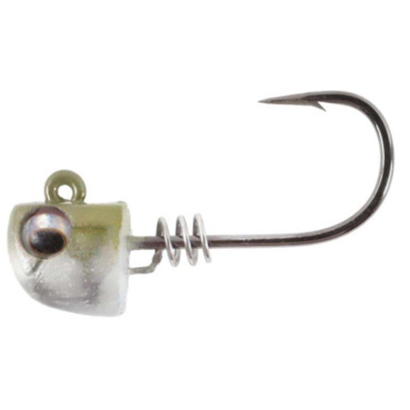 No Live Bait Needed (NLBN) Screwlock Jigheads - 3'' Bait - 1/2oz - GB
