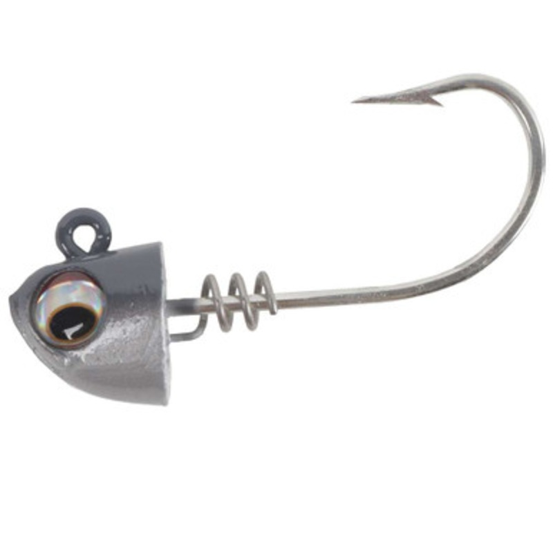 No Live Bait Needed Screwlock Jigheads - 5'' Bait - 1 1/2oz - Mlt Run