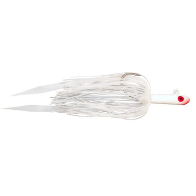 Tsunami Glass Minnow /w Silicone Skirt & Teaser - 1/2oz - White
