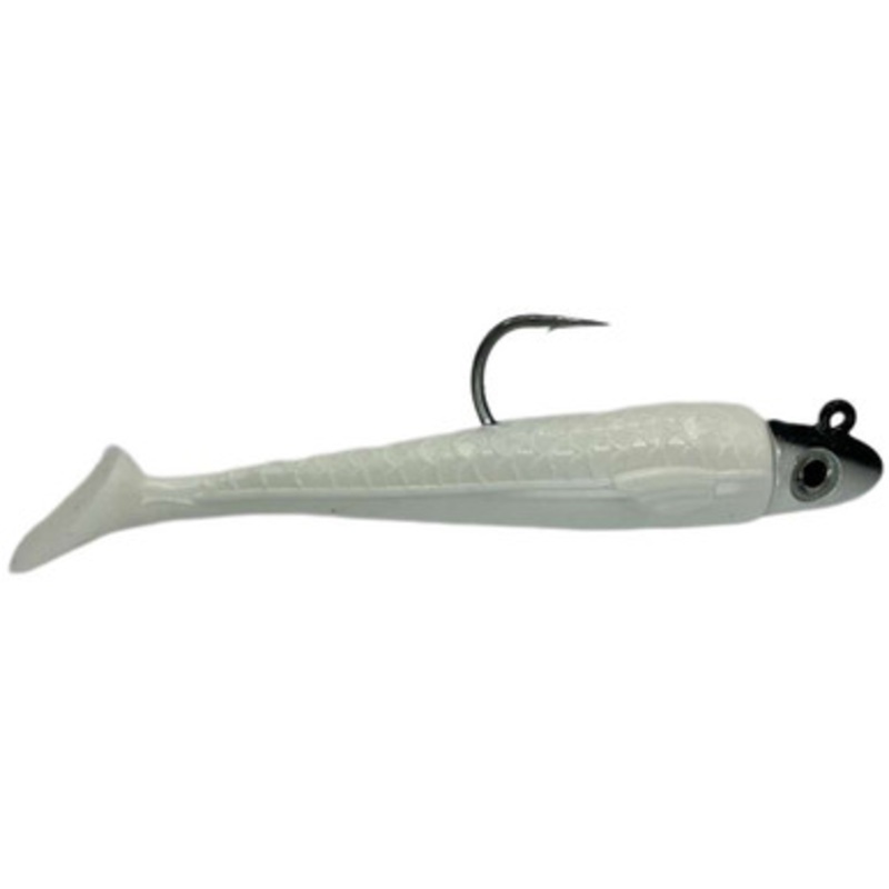 RonZ Z-Fin Original Series Rigged Paddletail - 5in - 1.5oz - White