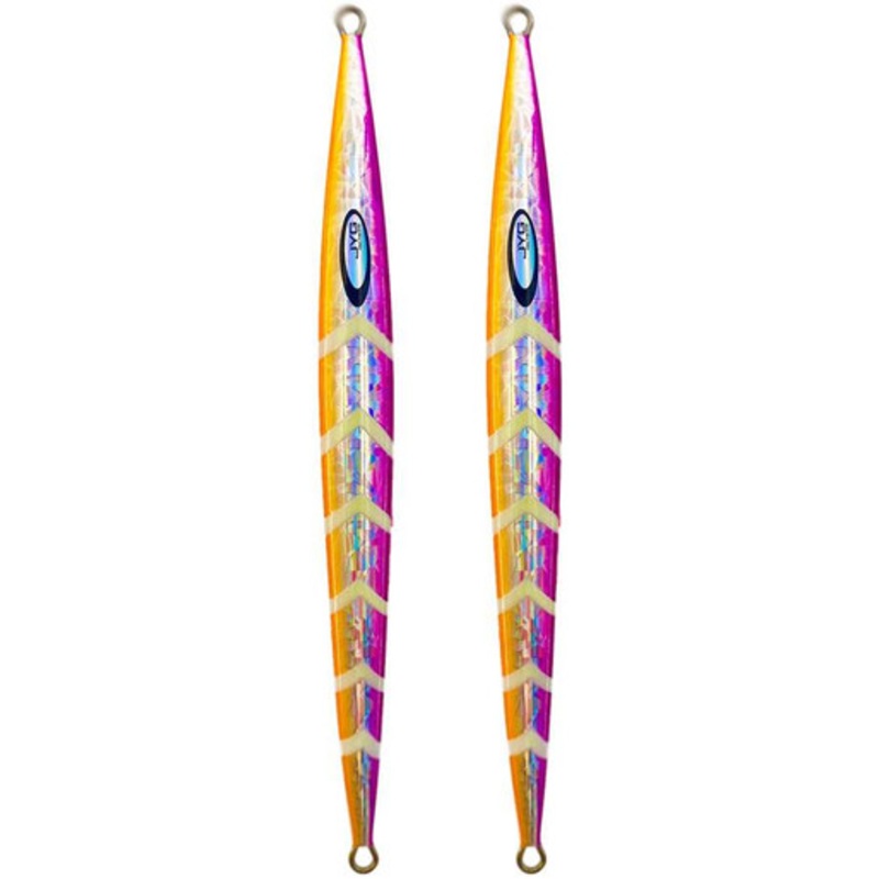 JYG PRO Fishing Stryke Slow Pitch Jig - 80g - Orange/Purple