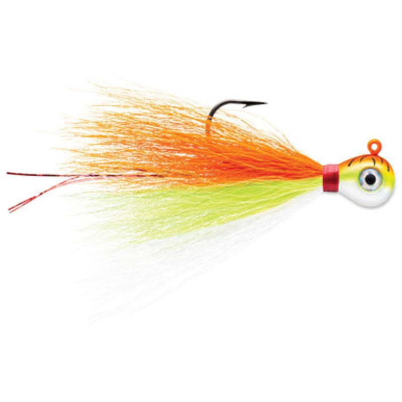 VMC Bucktail Jig - 1/8oz - Orange Fire UV