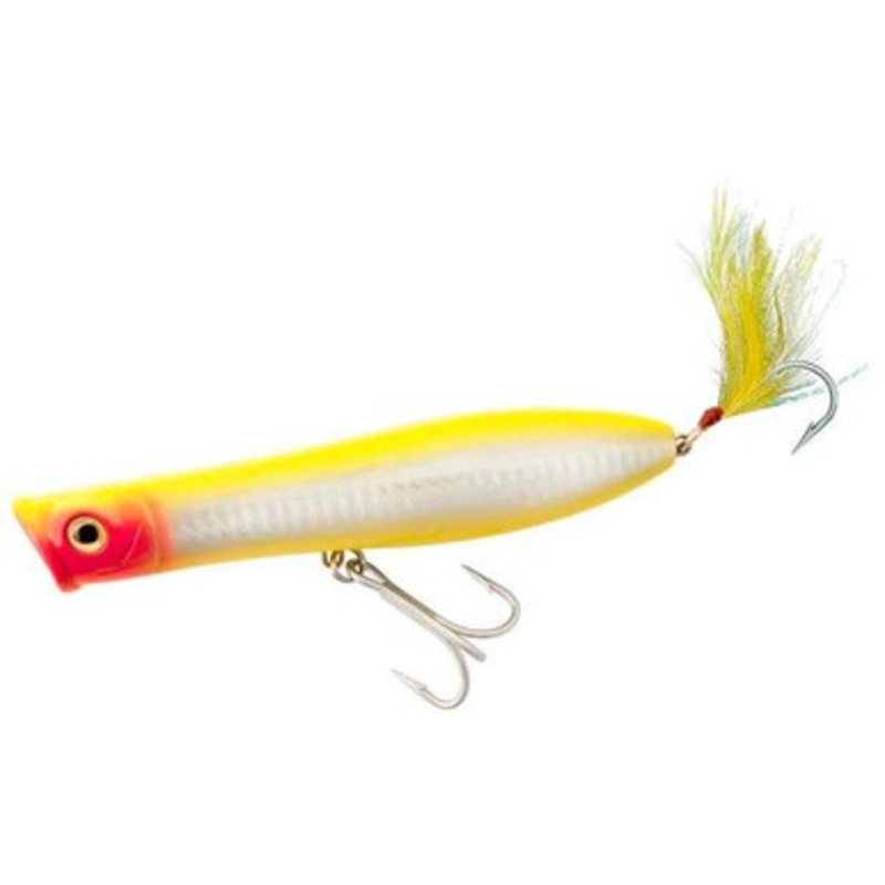 Tsunami TSTP7XD Talkin' Popper Lure - 7 in. - 3-3/8 oz. 223 Yellow / Red Head
