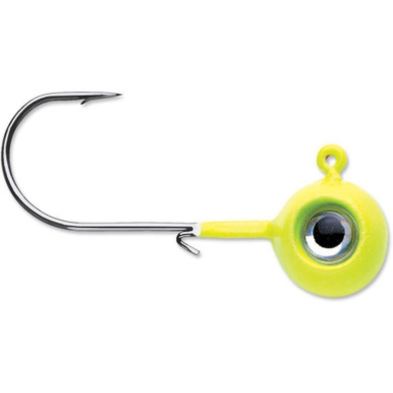 VMC Neon Moon Eye Jigs - 1/4oz - Chartreuse