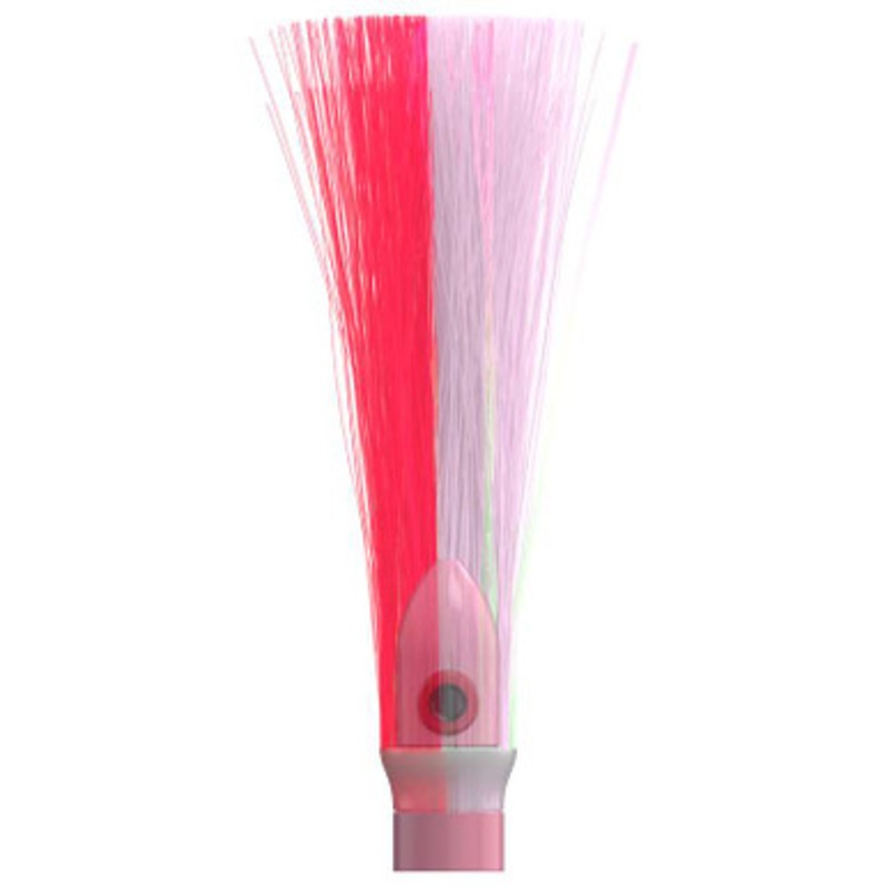 WolfPack Tackle Ahi Trolling Head - 5.5oz - Salmon Pink Head - Crystal/Pink Hair