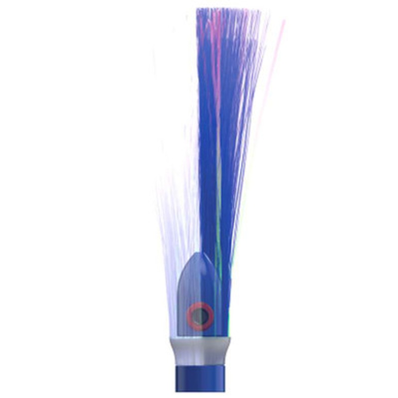 WolfPack Tackle Ahi Trolling Head - 5.5oz - Ocean Blue Head - Crystal/Blue Hair