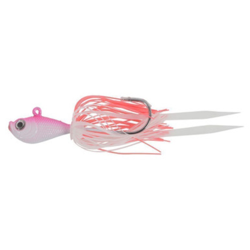 Tsunami Silicone Skirt Jig - 2oz - Pink/White