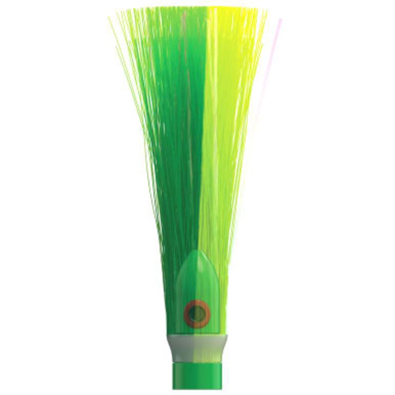 WolfPack Tackle Ahi Trolling Head - 5.5oz - Kelp Green Head - Green/Chartreuse Hair