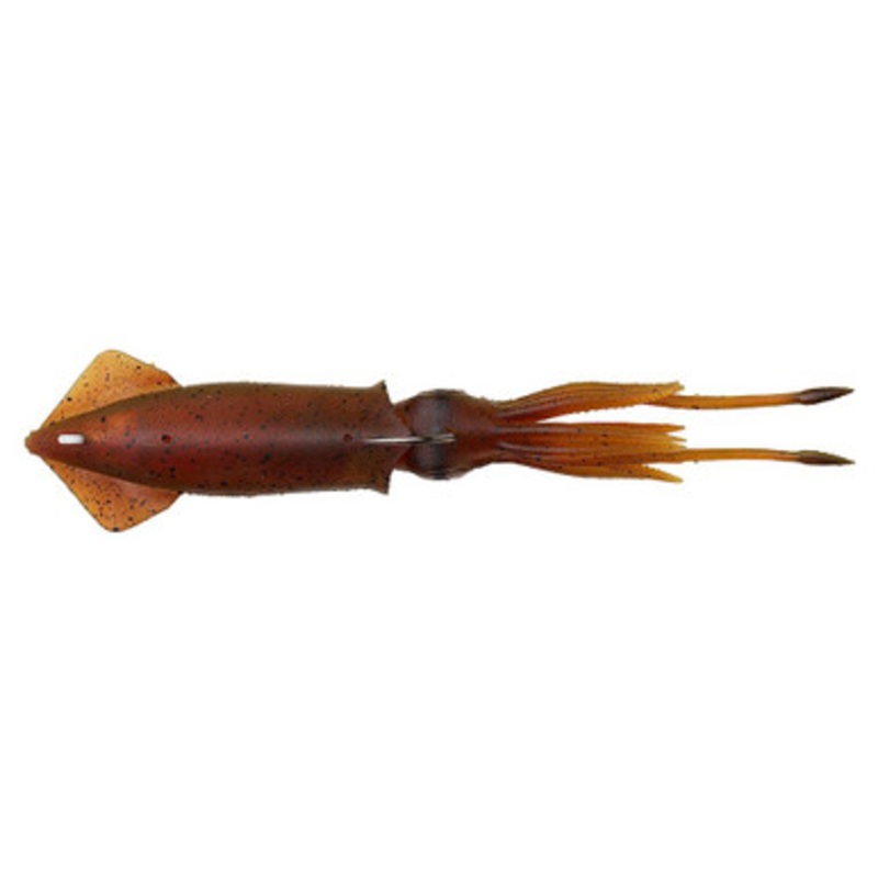 Savage Gear 3D TPE Swim Squid - 3-5/8in - Red Brown