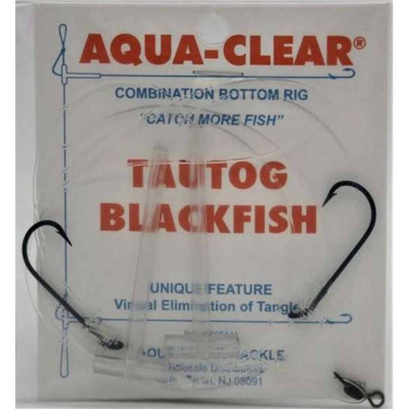 Aqua Clear TB-15 High/Low Tautog Blackfish Rig #5 Virginia Hooks