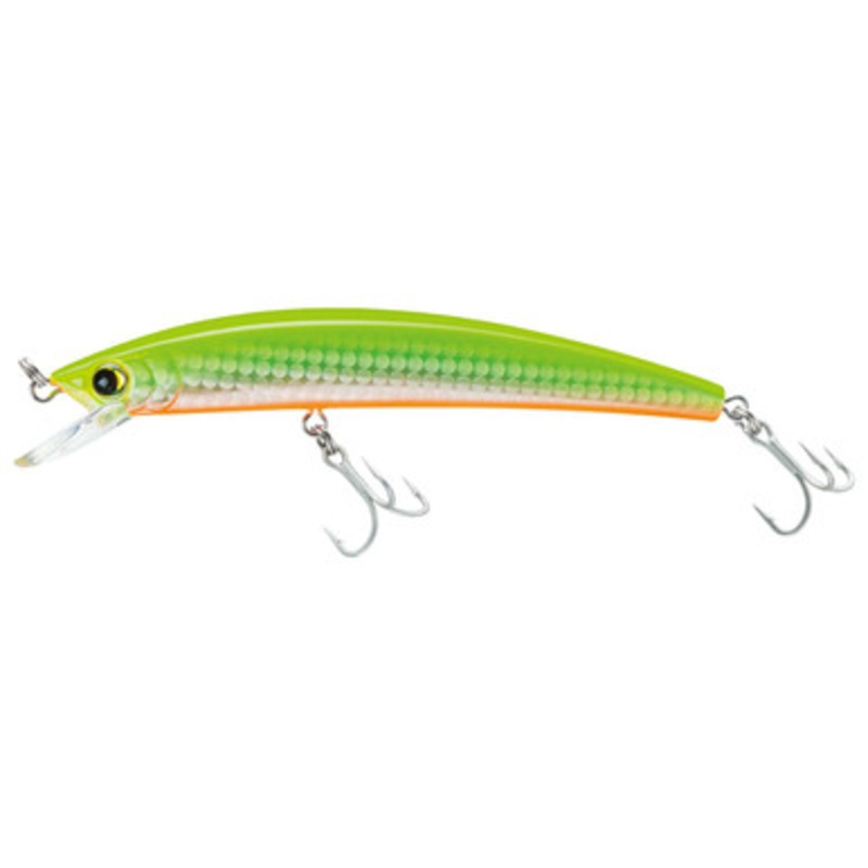 Yo-Zuri R1124 Crystal Minnow Floating Lure HCL Holographic Chartreuse