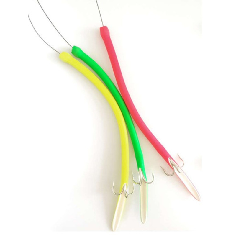Tackle Crafters Tube Lure Treble Hook - Yellow