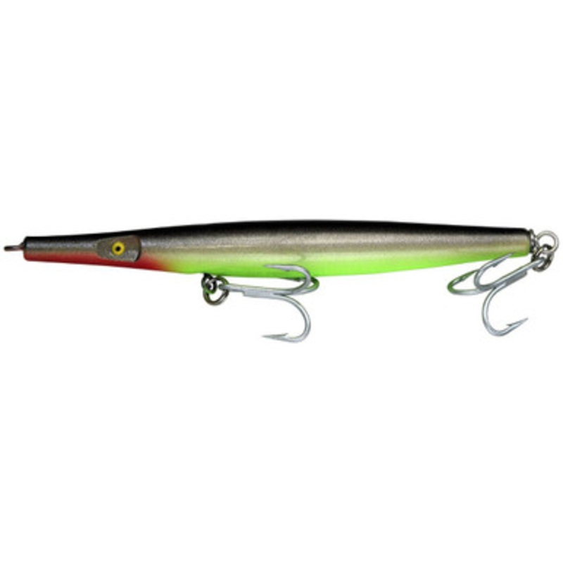 Super Strike NF5W Super ''N'' Fish Sinking Lure - Black/Chartreuse