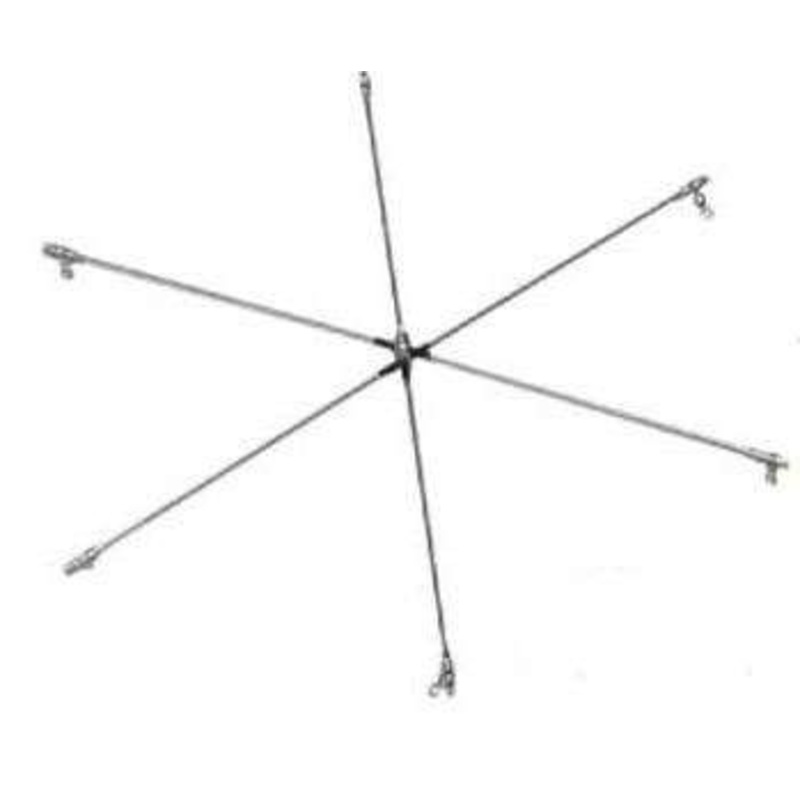 Tournament 600TDR18-6 18'' 6 Arm Fixed Titanium Dredge