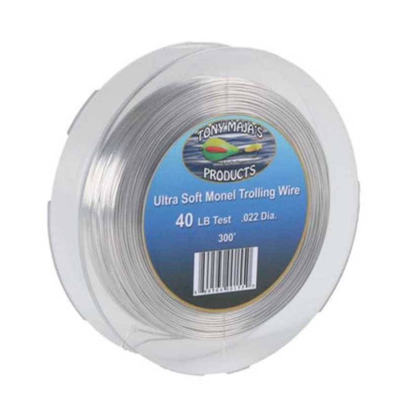 Tony Maja Ultra Soft Monel Trolling Wire 40lb 300ft Spool