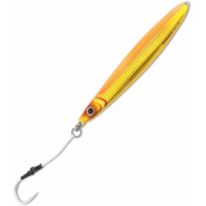 Shimano BFLFS140 Butterfly Flatside Jig - 140g Orange Gold