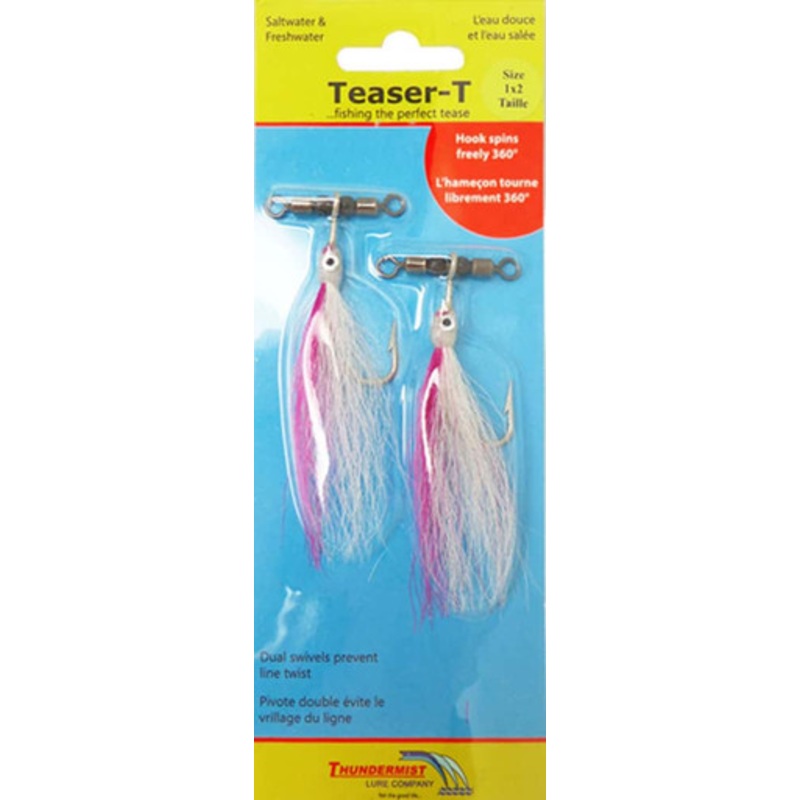 Thundermist Teaser-T Inline Teaser - Large White/Pink