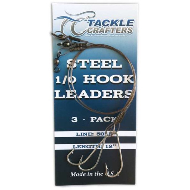 Tackle Crafters Steel Hook Leader 3/0 - 3 pack