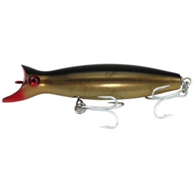Super Strike DS6W Little Neck Swimmer Bottle Plug Lure - Black/Gold