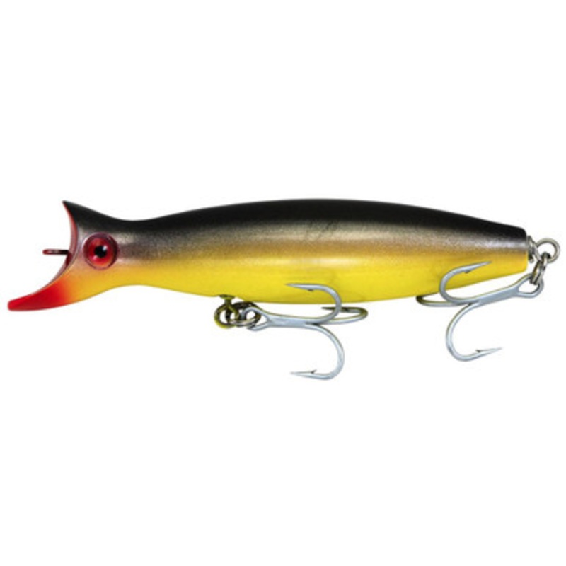 Super Strike DS6W Little Neck Swimmer Bottle Plug Lure - Black/Yellow