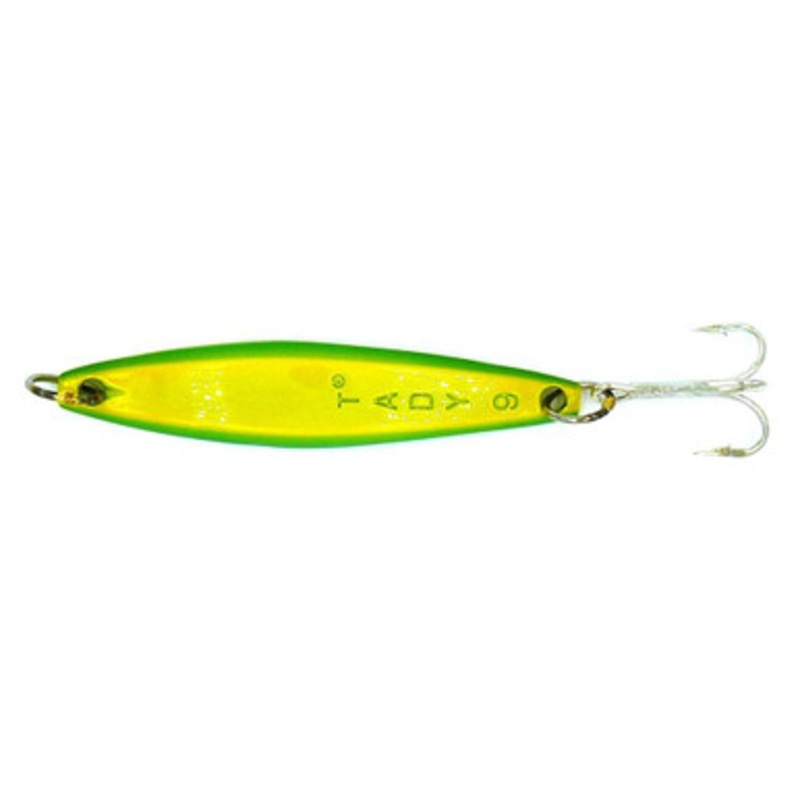 Tady #9 Yoyo Surface Lure Treble Hook - Green Yellow