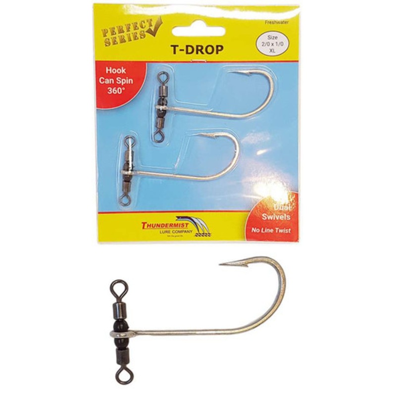 Thundermist TSR-2/0X1/0-XX T-Drop Inline Drop Shot Rig