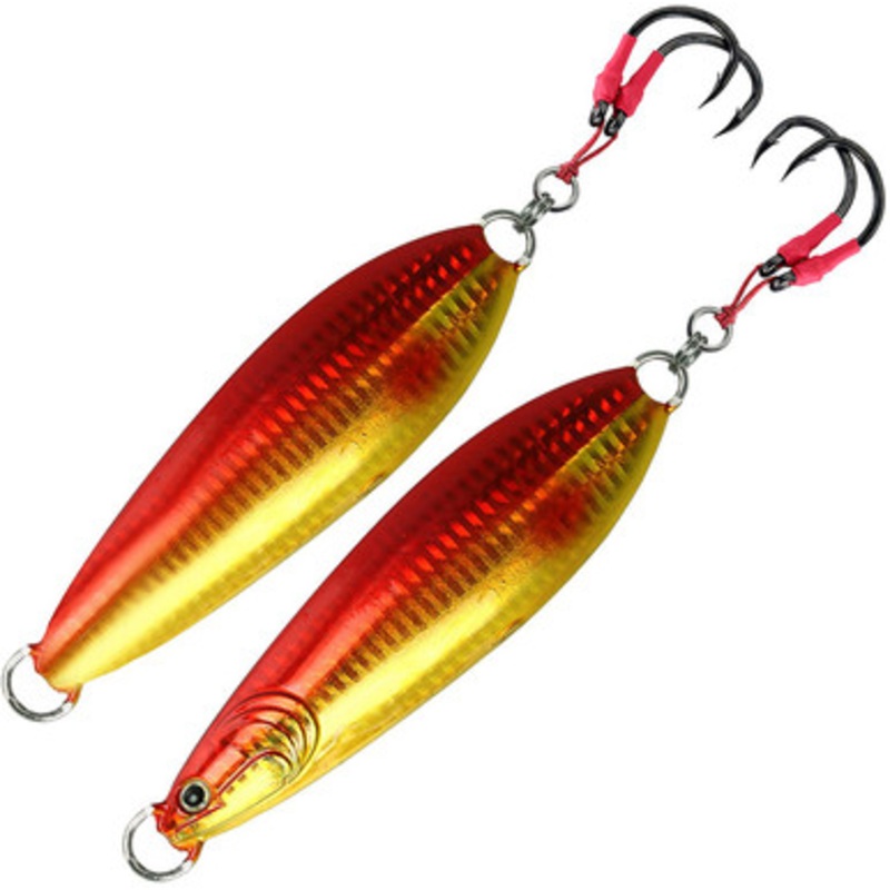 FishLab Carnada Slow Pitch Jig - 150g - Red/Gold
