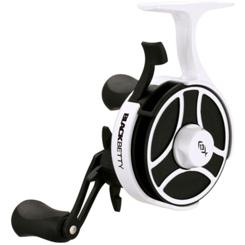 13 Fishing BBFFGW2.5-RH Black Betty Free Fall Ghost Ice Reel - 2.5:1 - Right Hand